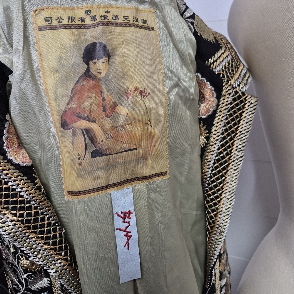 Johnny Was Biya 100% Silk Embroidered Jacket Size S - Picture 9 of 16